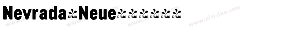 Nevrada-Neue字体转换