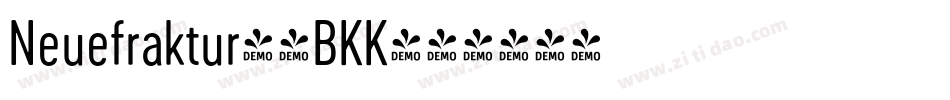 Neuefraktur-4BKK字体转换