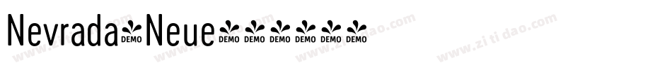 Nevrada-Neue字体转换
