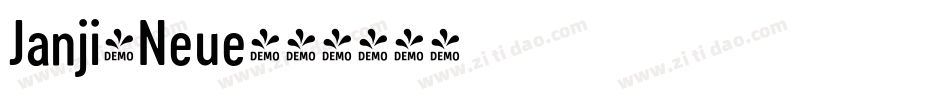 Janji-Neue字体转换