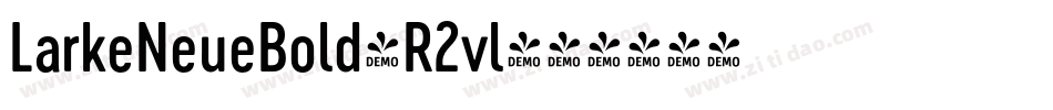 LarkeNeueBold-R2vl字体转换
