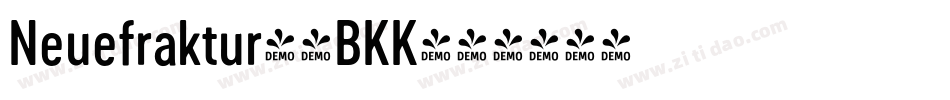 Neuefraktur-4BKK字体转换