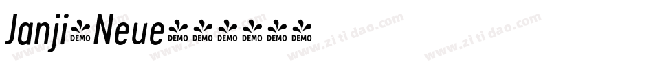 Janji-Neue字体转换