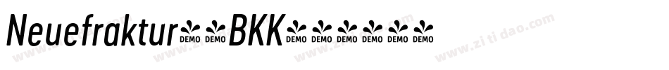 Neuefraktur-4BKK字体转换