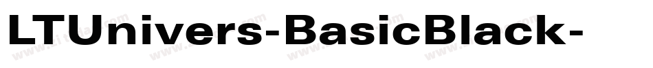 LTUnivers-BasicBlack字体转换