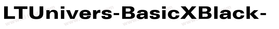 LTUnivers-BasicXBlack字体转换