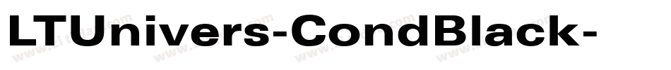 LTUnivers-CondBlack字体转换