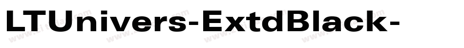 LTUnivers-ExtdBlack字体转换