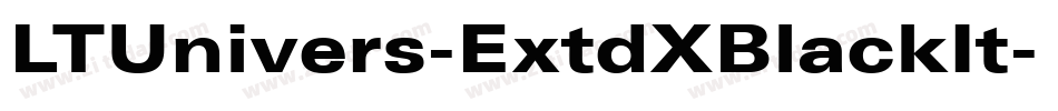LTUnivers-ExtdXBlackIt字体转换