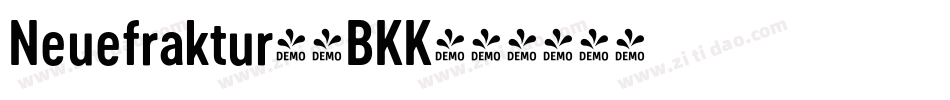 Neuefraktur-4BKK字体转换