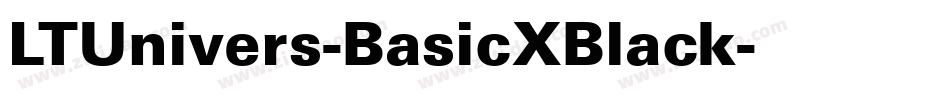 LTUnivers-BasicXBlack字体转换