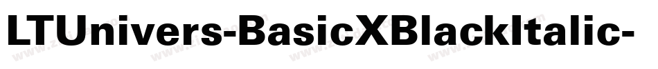LTUnivers-BasicXBlackItalic字体转换