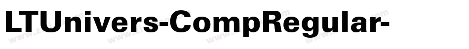 LTUnivers-CompRegular字体转换