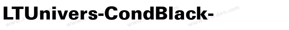 LTUnivers-CondBlack字体转换