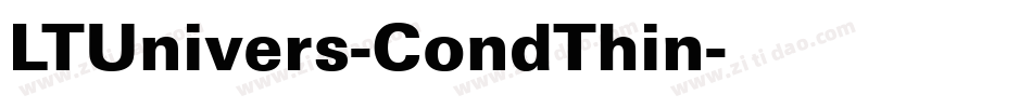 LTUnivers-CondThin字体转换