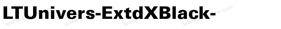 LTUnivers-ExtdXBlack字体转换
