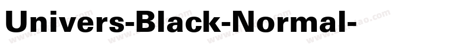 Univers-Black-Normal字体转换