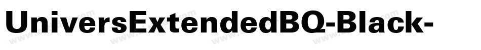 UniversExtendedBQ-Black字体转换