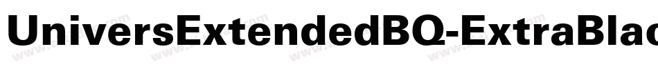 UniversExtendedBQ-ExtraBlack字体转换