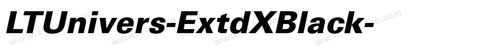 LTUnivers-ExtdXBlack字体转换