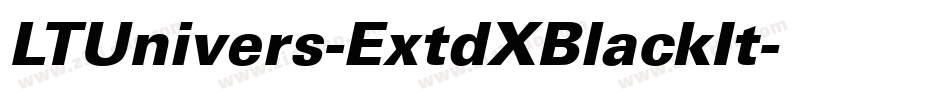 LTUnivers-ExtdXBlackIt字体转换