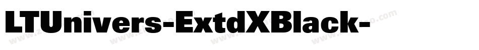 LTUnivers-ExtdXBlack字体转换
