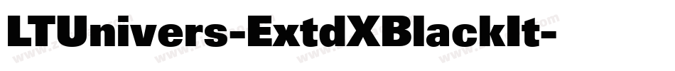 LTUnivers-ExtdXBlackIt字体转换