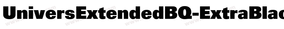 UniversExtendedBQ-ExtraBlack字体转换