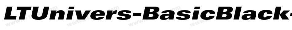 LTUnivers-BasicBlack字体转换
