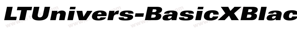 LTUnivers-BasicXBlack字体转换