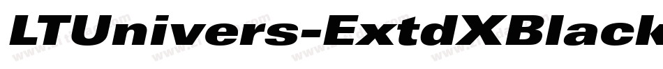 LTUnivers-ExtdXBlackIt字体转换