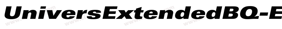 UniversExtendedBQ-ExtraBlack字体转换