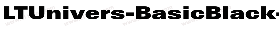 LTUnivers-BasicBlack字体转换