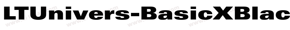 LTUnivers-BasicXBlack字体转换