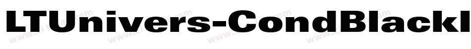 LTUnivers-CondBlackItalic字体转换