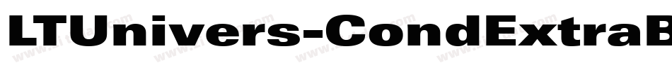 LTUnivers-CondExtraBlackIt字体转换