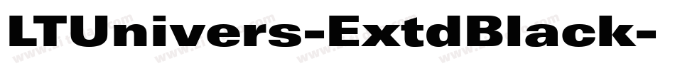 LTUnivers-ExtdBlack字体转换