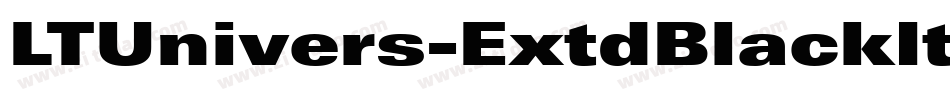 LTUnivers-ExtdBlackIt字体转换