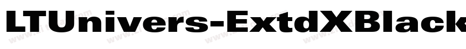 LTUnivers-ExtdXBlackIt字体转换