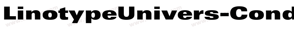 LinotypeUnivers-CondExtraBlack字体转换