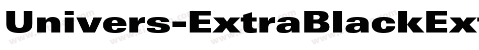 Univers-ExtraBlackExt-Italic字体转换