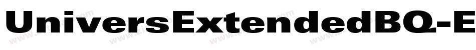 UniversExtendedBQ-ExtraBlack字体转换
