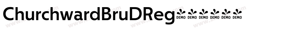 ChurchwardBruDReg字体转换