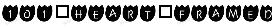 101-Heart-Framed字体转换