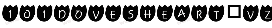 101DovesHeart-Vz6x字体转换