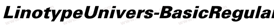 LinotypeUnivers-BasicRegularItalic字体转换