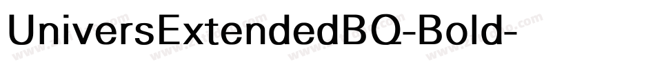 UniversExtendedBQ-Bold字体转换