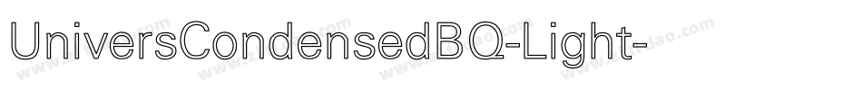 UniversCondensedBQ-Light字体转换