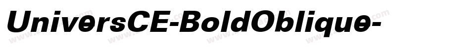 UniversCE-BoldOblique字体转换