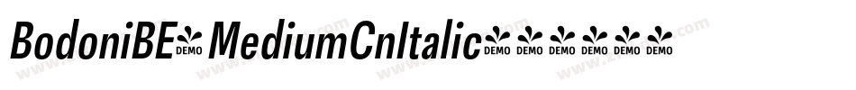 BodoniBE-MediumCnItalic字体转换